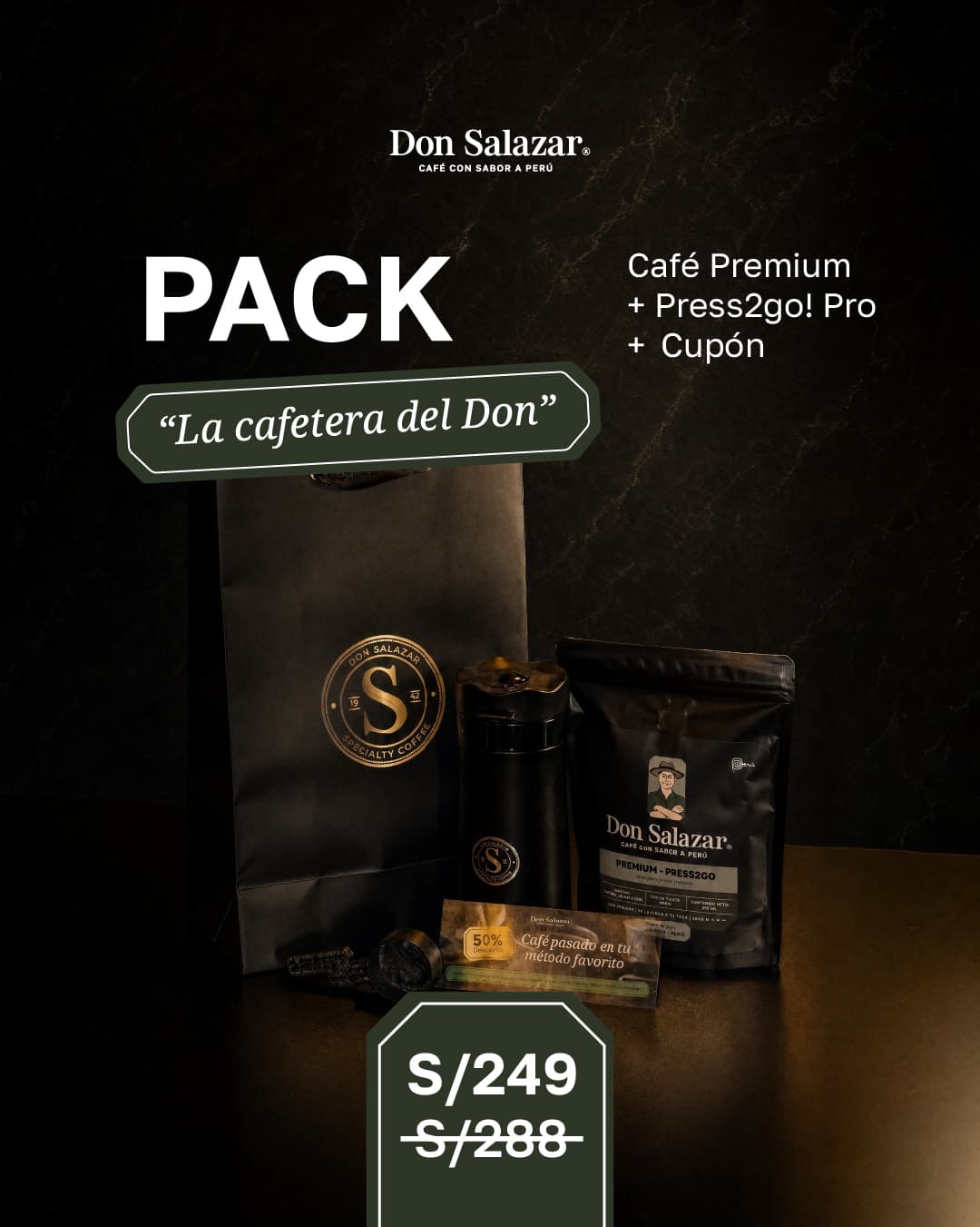 Pack "La cafetera del Don"
